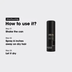 L'oreal Professionnel Hair Touch Up Black 75ml 7 L'oreal Professionnel Hair Touch Up Black 75ml -Price Attack Shop 3474630698000 4