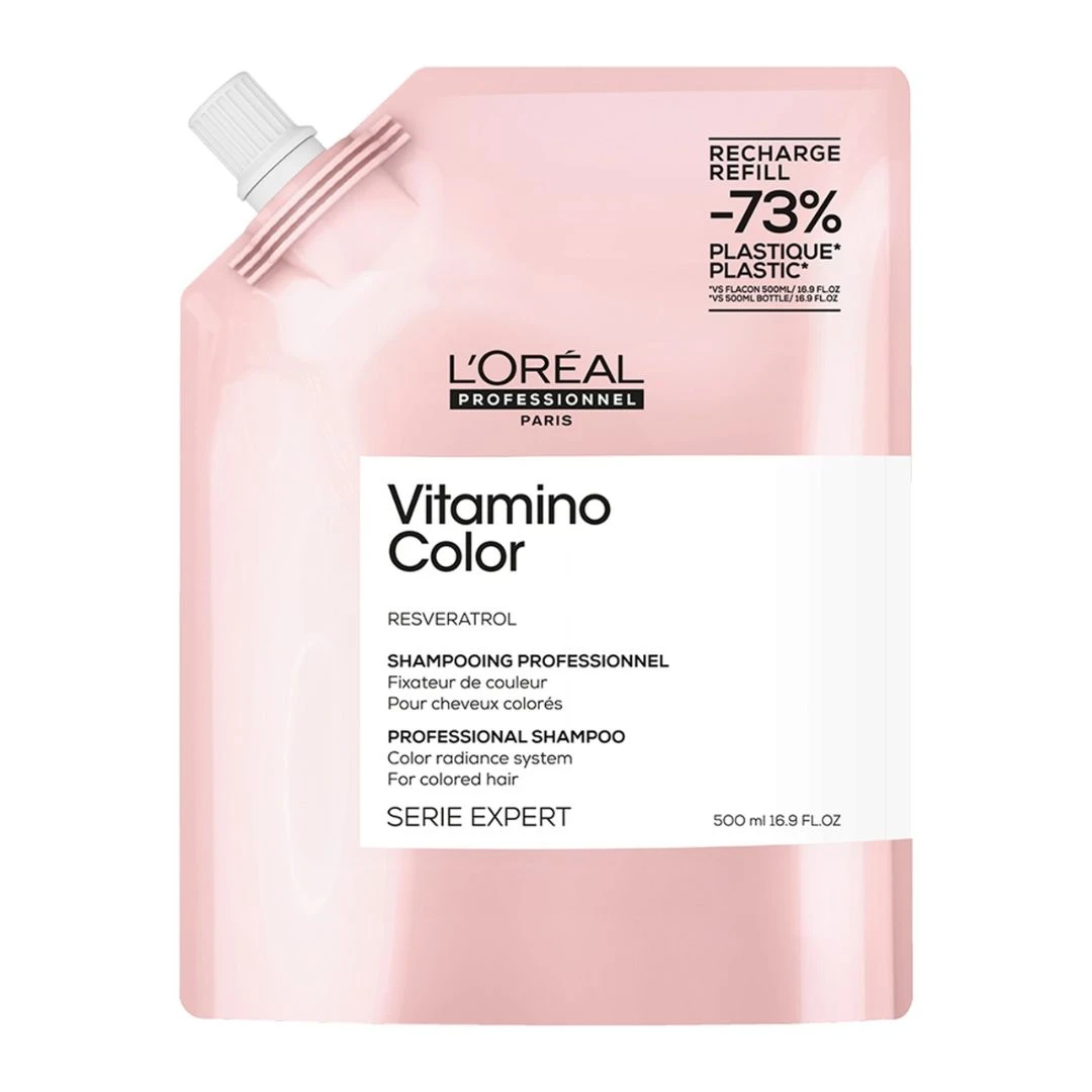 L'Oreal Professionnel Serie Expert Vitamino Color Shampoo Refill Pouch 500ml 3 L'Oreal Professionnel Serie Expert Vitamino Color Shampoo Refill Pouch 500ml