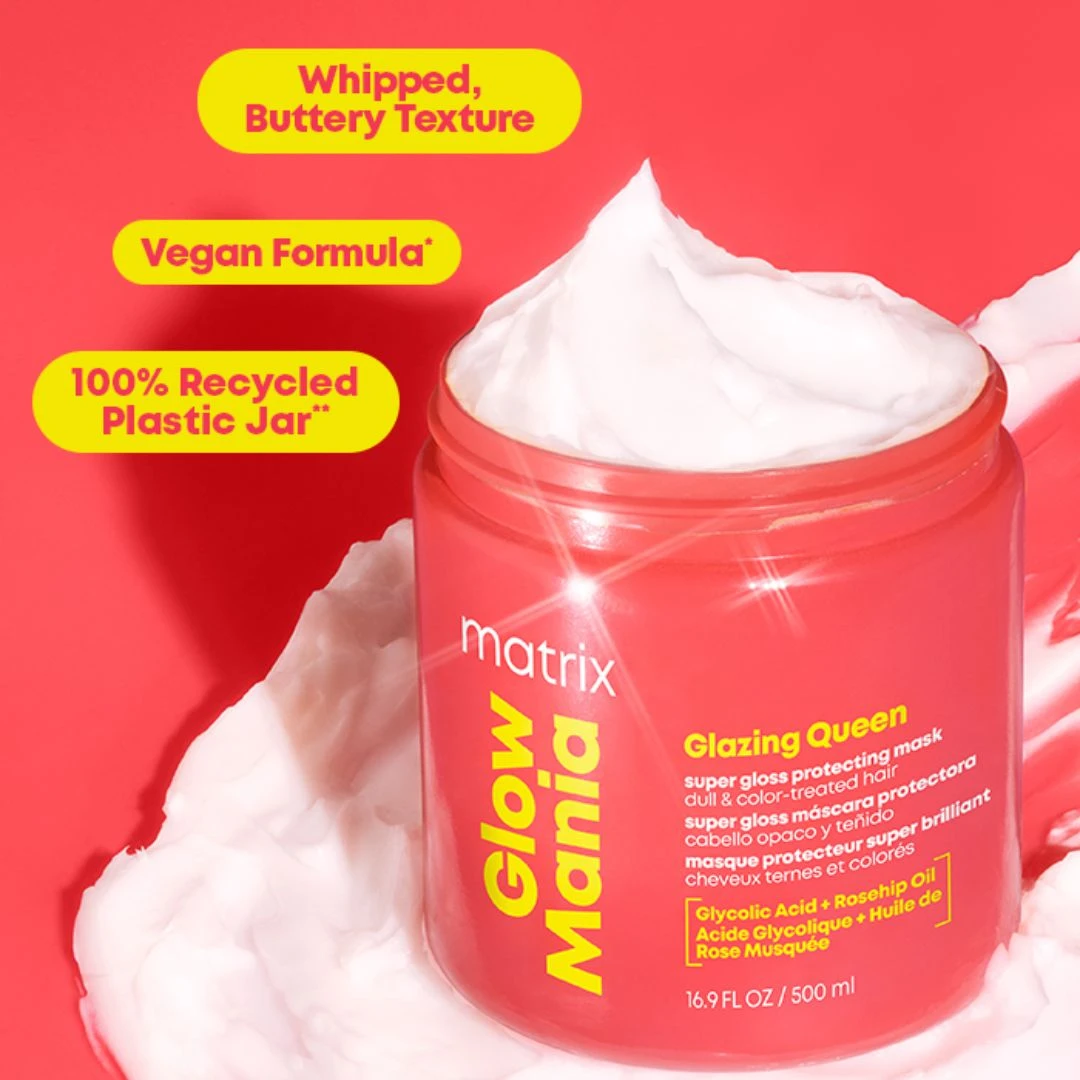 Matrix Glow Mania Super Gloss Protecting Mask 500ml 5 Matrix Glow Mania Super Gloss Protecting Mask 500ml - Image 3