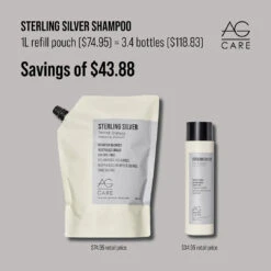 AG Care Sterling Silver Toning Shampoo 1L 15 AG Care Sterling Silver Toning Shampoo 1L -Price Attack Shop Sterling Silver 119800