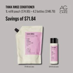 AG Care Thikk Rinse Volumizing Conditioner 1L -Price Attack Shop Thikk Rinse 848134
