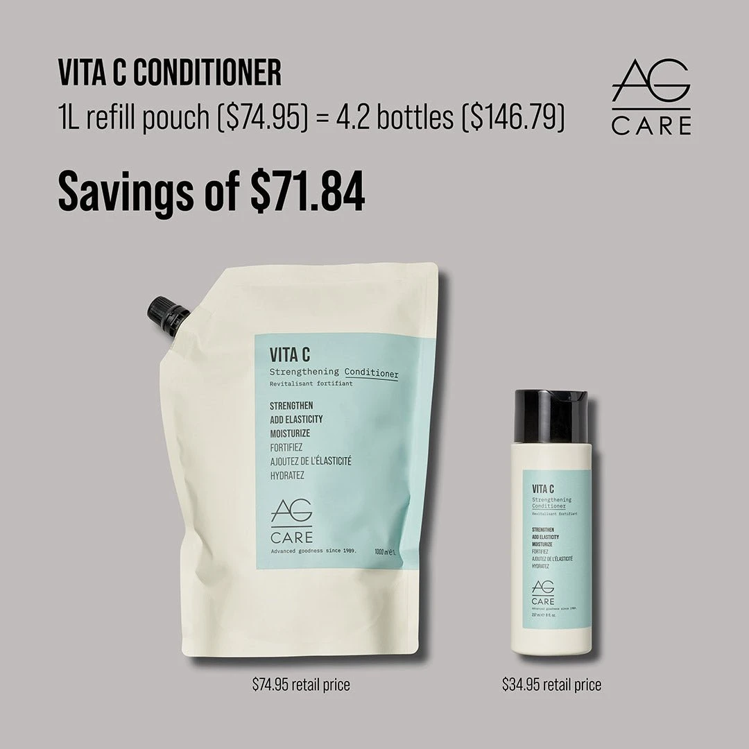 AG Care Vita C Strengthening Conditioner 1L 6 AG Care Vita C Strengthening Conditioner 1L - Image 4