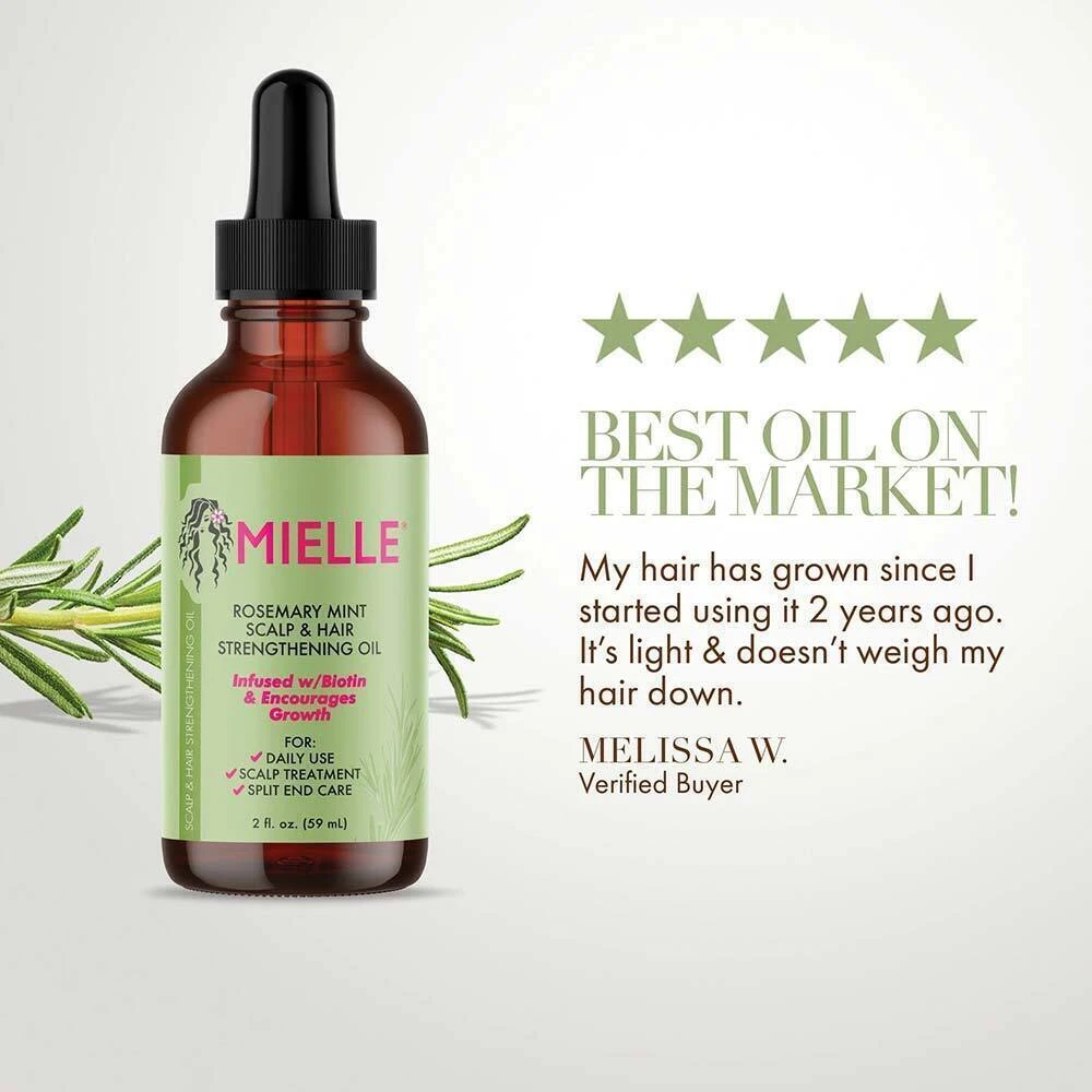 Mielle Rosemary Mint Scalp & Hair Strengthening Oil 59ml 6 Mielle Rosemary Mint Scalp & Hair Strengthening Oil 59ml - Image 4