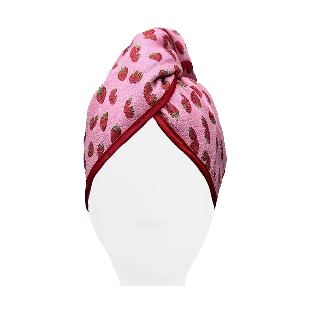 Ugly Swan Unicorn Microfibre Hair Towel Strawberry 3 Ugly Swan Unicorn Microfibre Hair Towel Strawberry