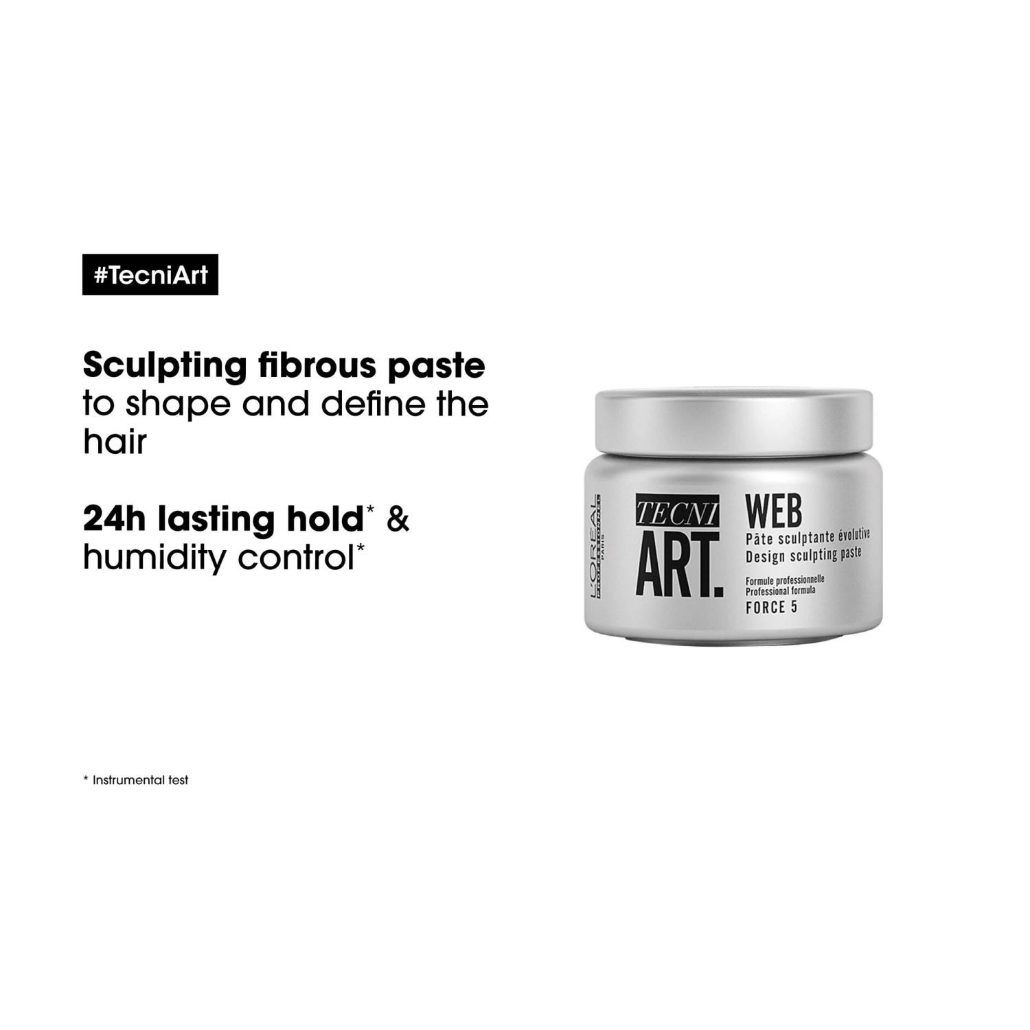L'Oreal Professionnel Tecni.ART Web Sculpting Paste 150ml 4 L'Oreal Professionnel Tecni.ART Web Sculpting Paste 150ml - Image 2
