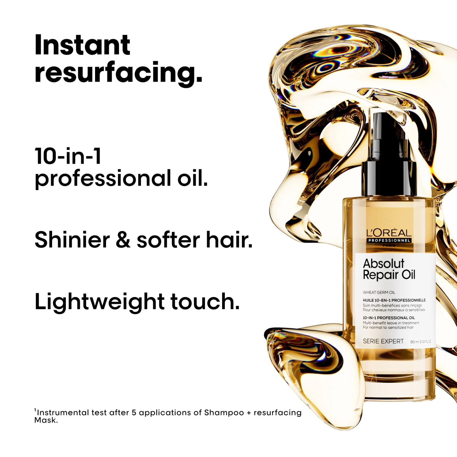 L'Oreal Professionnel Serie Expert Absolut Repair 10-in-1 Oil 90ml 8 L'Oreal Professionnel Serie Expert Absolut Repair 10-in-1 Oil 90ml - Image 6