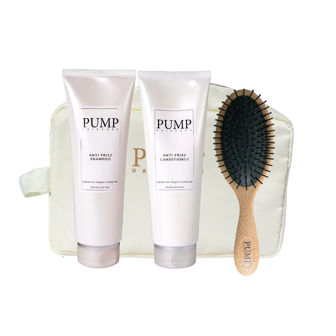 Pump Haircare Anti-Frizz Duo + Brush Pack 3 Pump Haircare Anti-Frizz Duo + Brush Pack