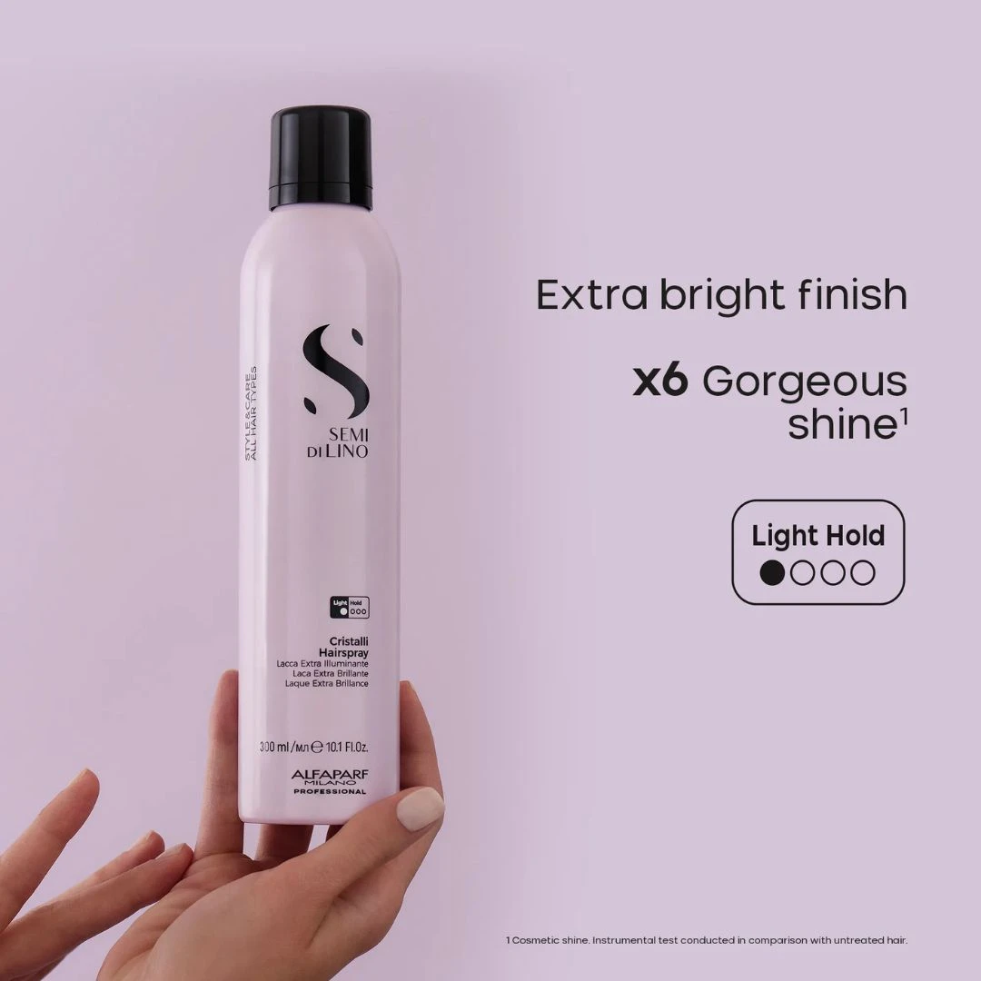 Alfaparf Milano Semi Di Lino Styling Cristalli Hairspray 300ml 4 Alfaparf Milano Semi Di Lino Styling Cristalli Hairspray 300ml - Image 2