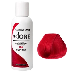 Adore Semi Permanent Hair Colour Ruby Red 64 118ml 3 Adore Semi Permanent Hair Colour Ruby Red 64 118ml