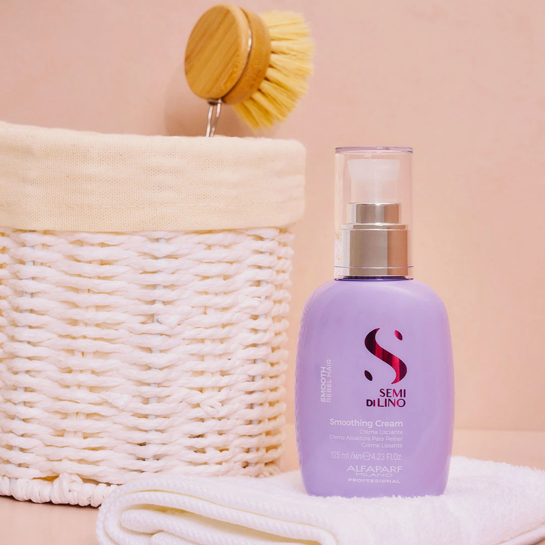 Alfaparf Milano Semi Di Lino Smooth Smoothing Cream 125ml 4 Alfaparf Milano Semi Di Lino Smooth Smoothing Cream 125ml - Image 2