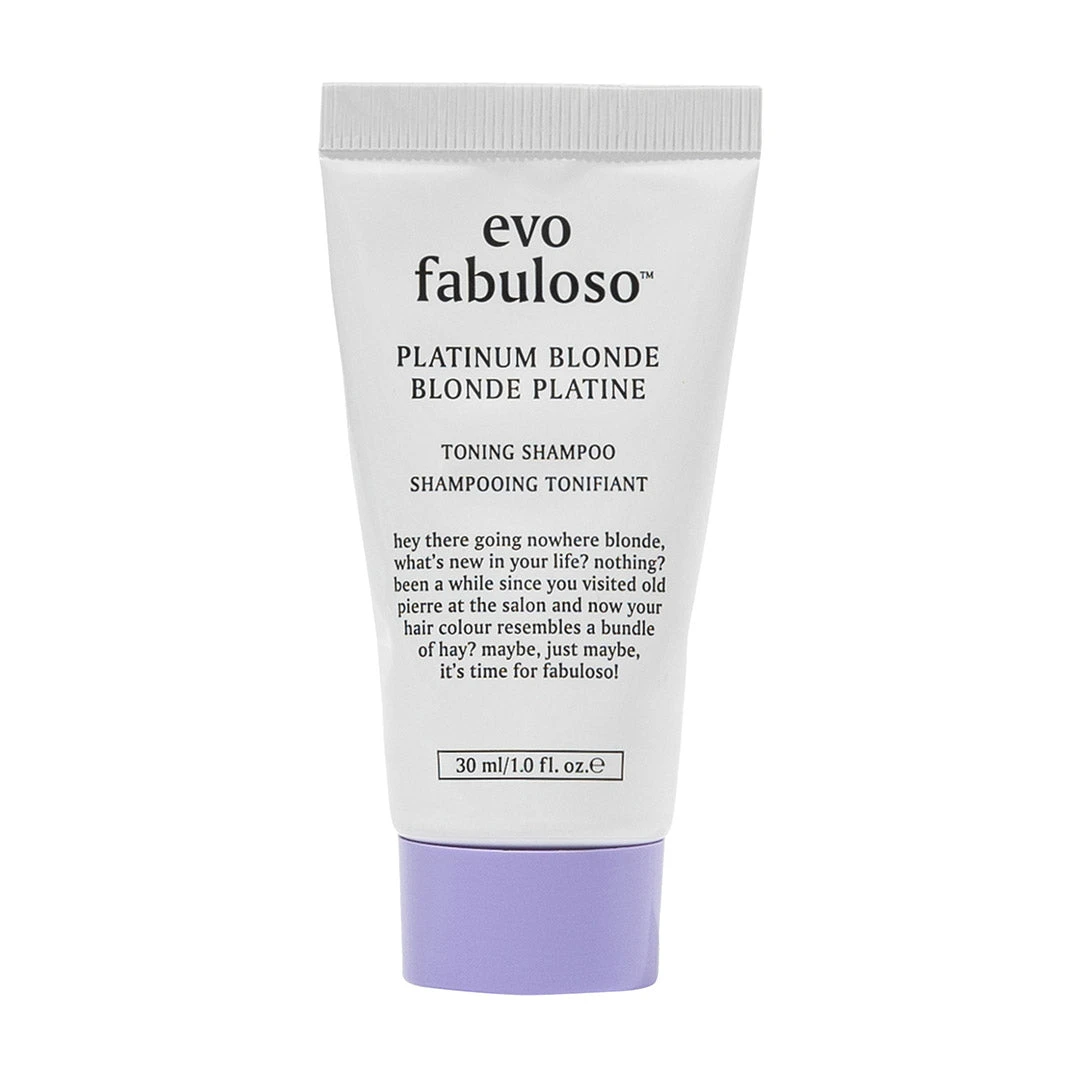 Evo Fabuloso Platinum Blonde Toning Shampoo 30ml 3 Evo Fabuloso Platinum Blonde Toning Shampoo 30ml