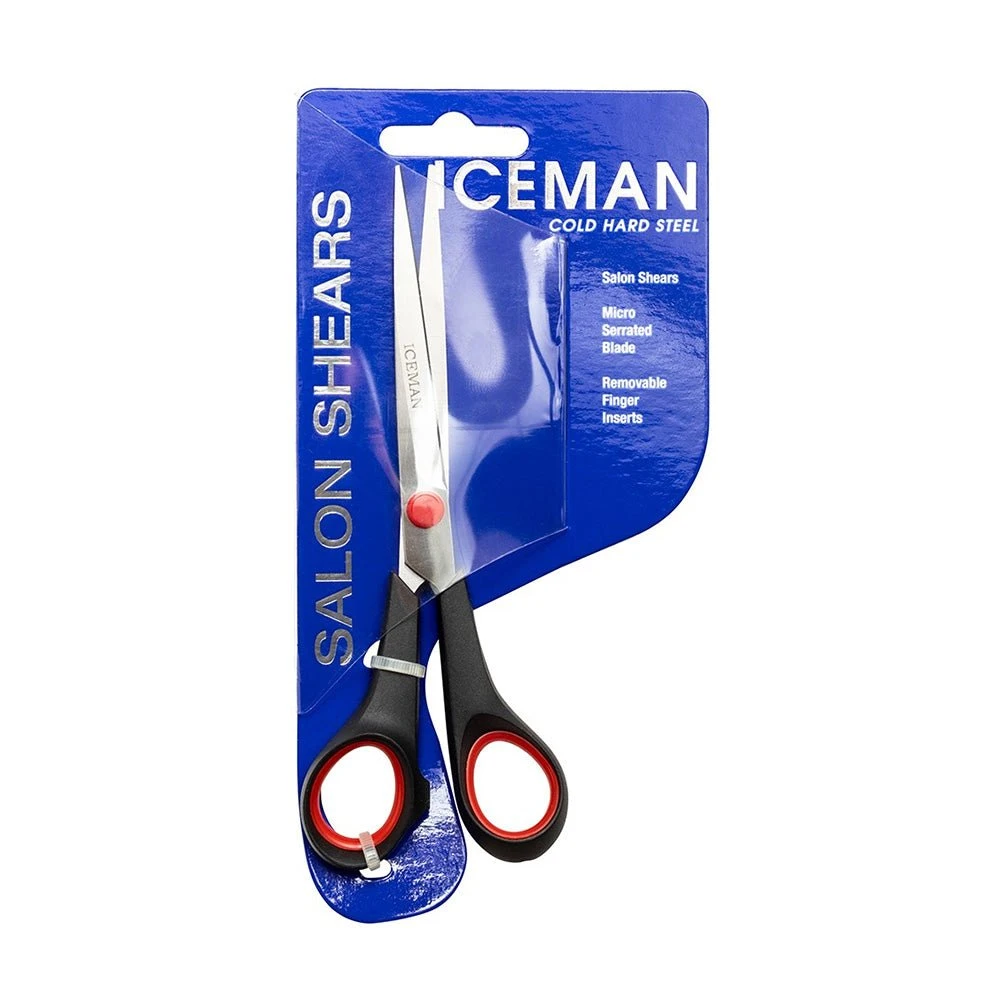 Iceman Salon Shears 6" Scissors Black 3 Iceman Salon Shears 6" Scissors Black